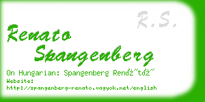 renato spangenberg business card